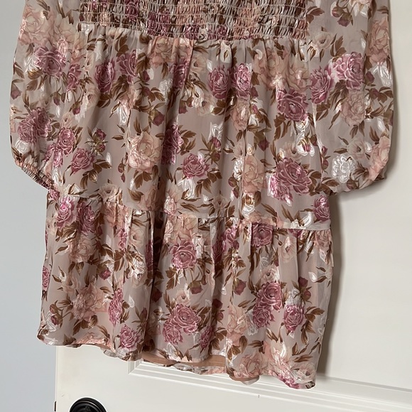 Adelyn Rae Darlene Long Sleeve Floral Smocked Dress
 
ROSE BROWN, Size Medium - Picture 7 of 8